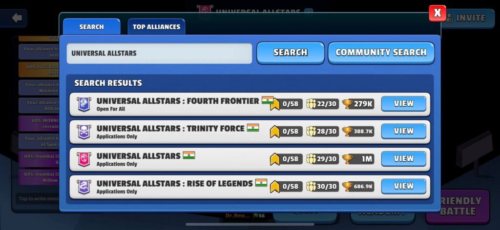 UAS Alliances Banner