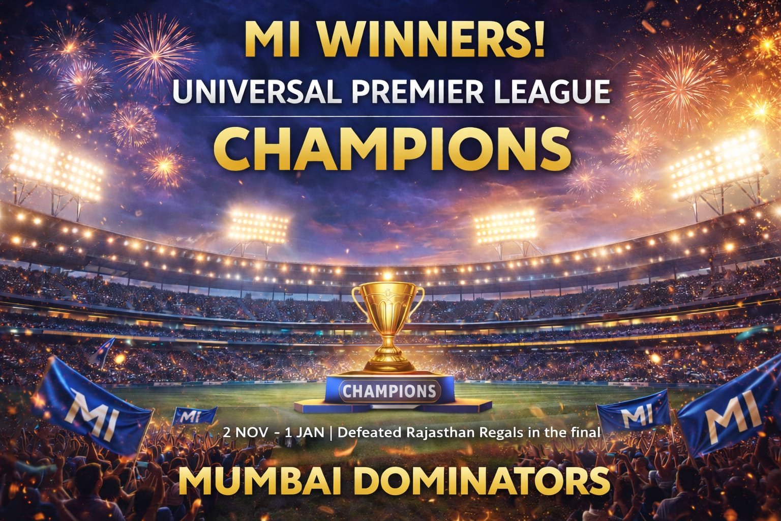 Champion celebration